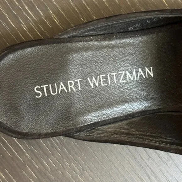 Stuart Weitzman Pipe Mulearky Flat Mule - Picture 10 of 11